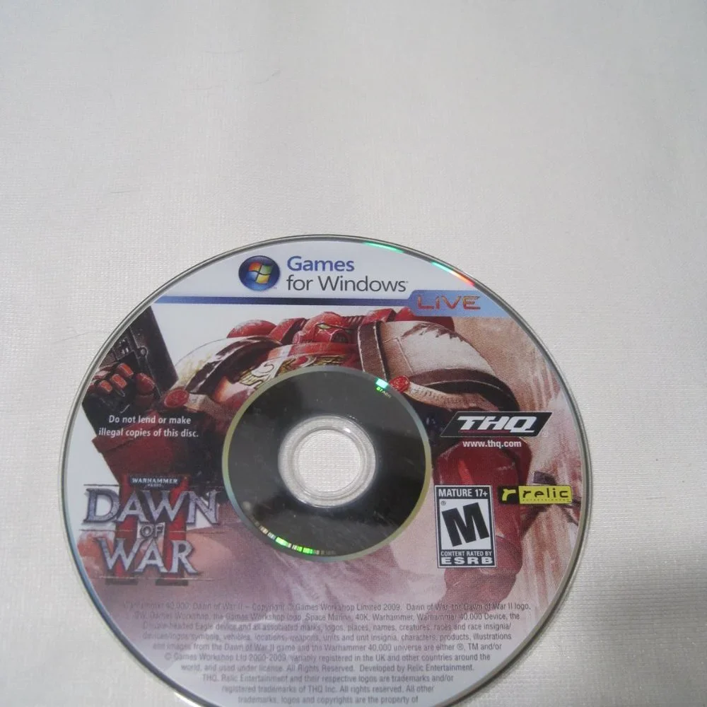 Warhammer 40,000 Dawn of War II 2 PC DVD Strategy Game Complete W/ Key & Poster